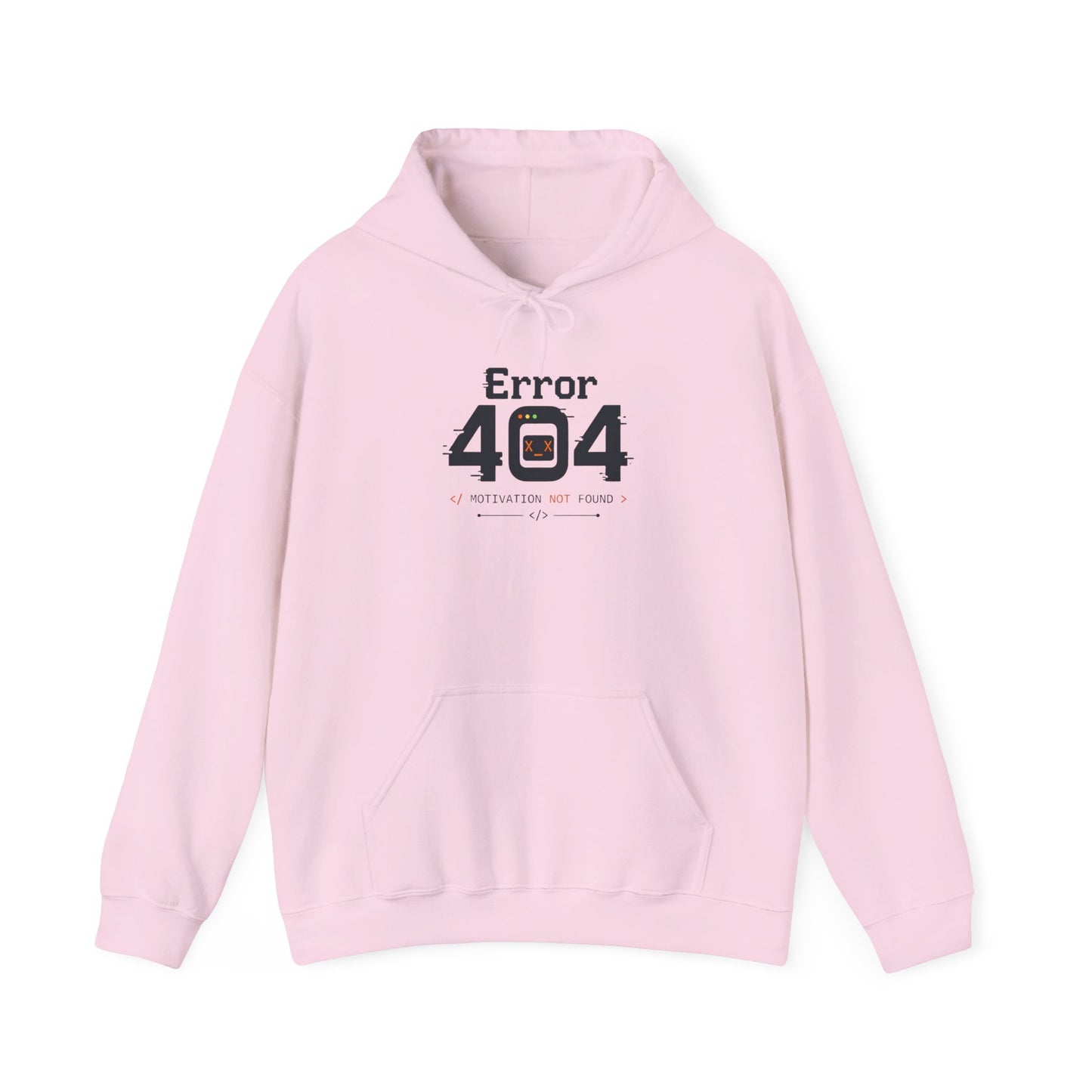 Error 404: Motivation Not Found Hoodie – Funny Programmer Tech Hoodie