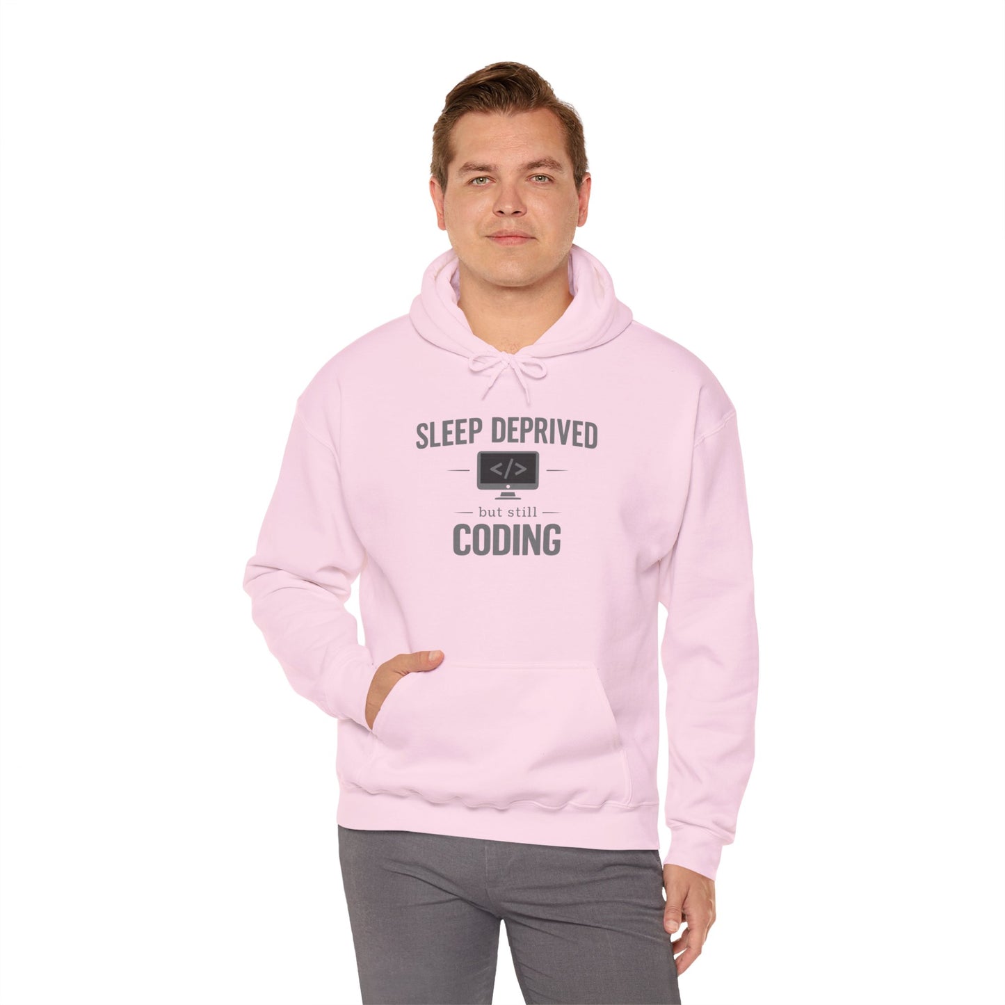Sleep Deprived but Still Coding Hoodie | Programmer Sweatshirt