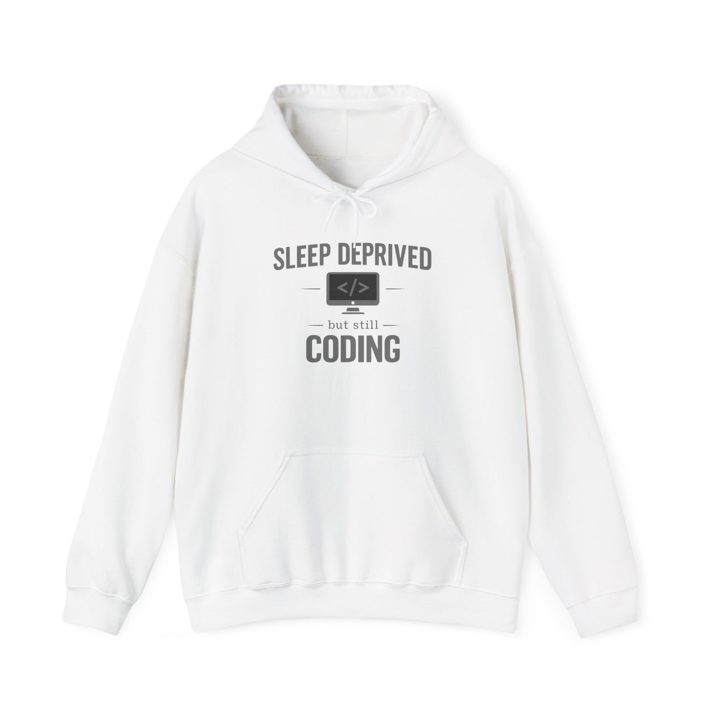 Sleep Deprived but Still Coding Hoodie | Programmer Sweatshirt