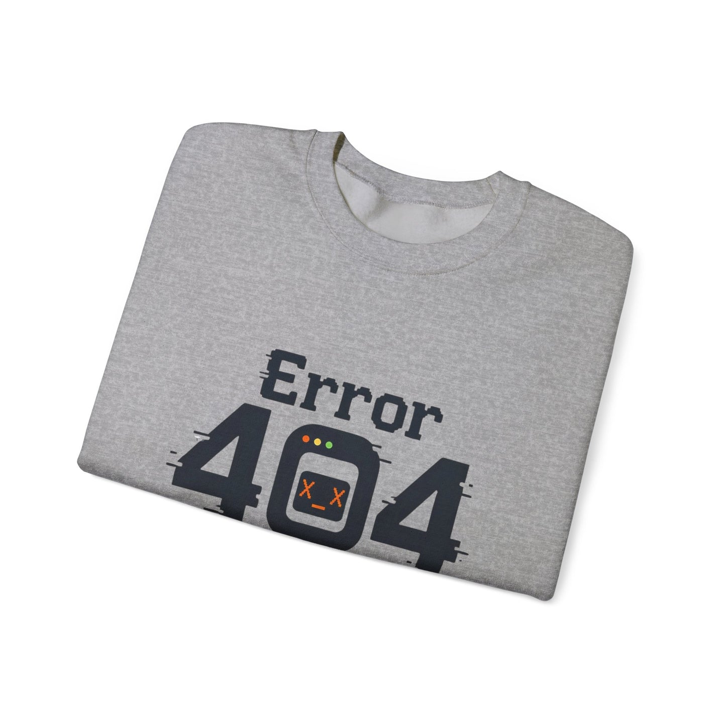 Error 404: Motivation Not Found Crewneck Sweatshirt – Funny Programmer Tech Humor