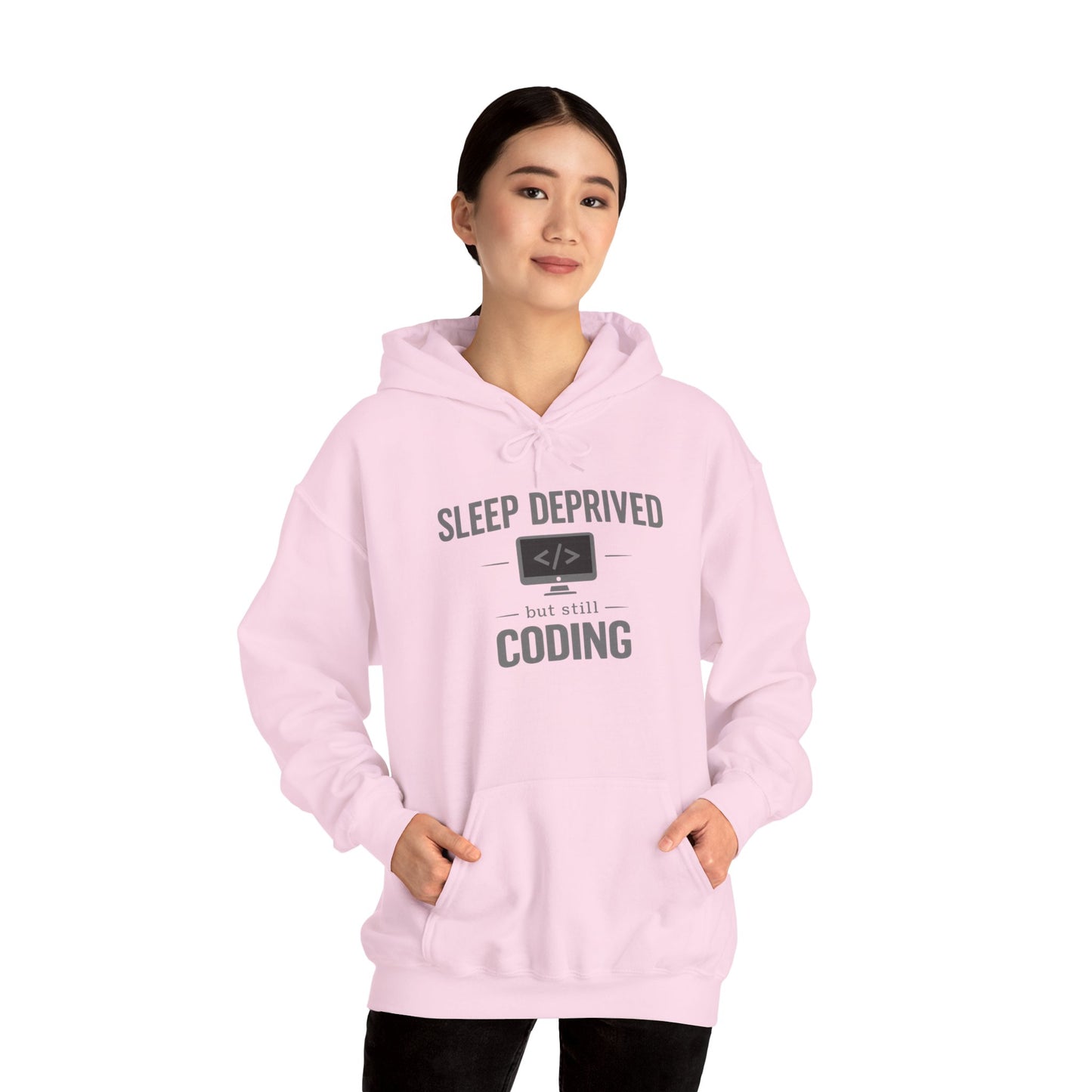 Sleep Deprived but Still Coding Hoodie | Programmer Sweatshirt