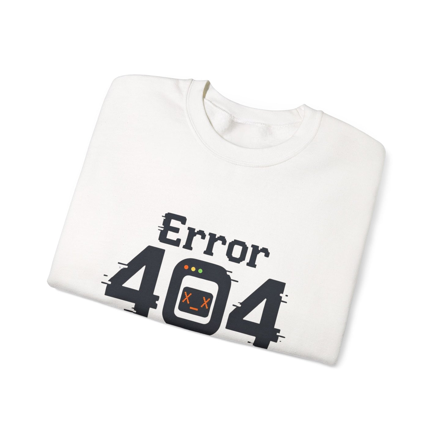 Error 404: Motivation Not Found Crewneck Sweatshirt – Funny Programmer Tech Humor